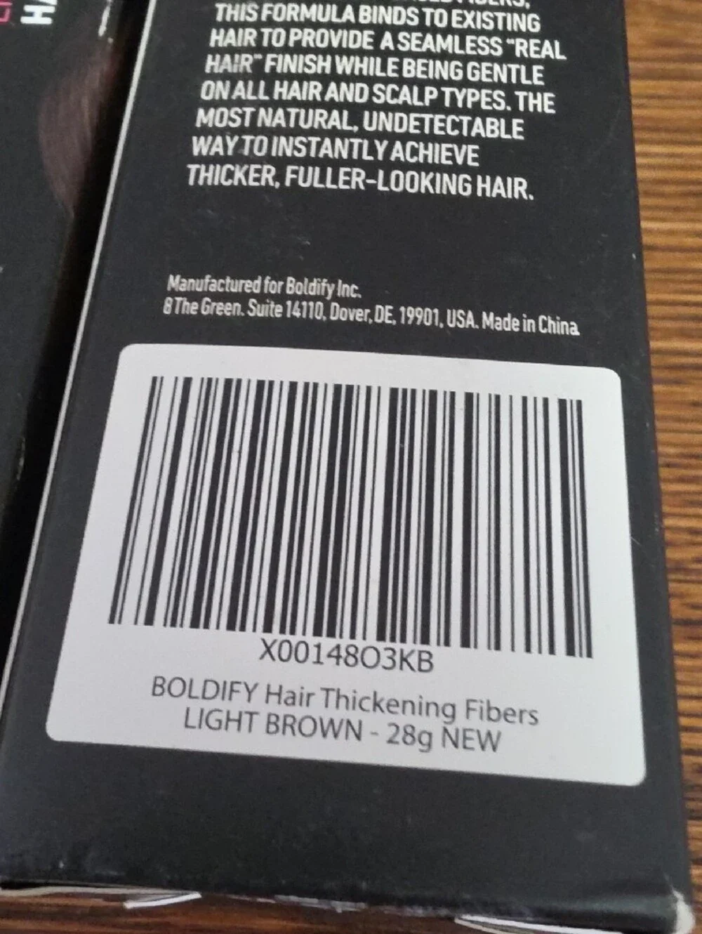 BOLDIFY. 2 Light Brown Hair Thickening Fibers - Enhance Hair Volume- NEW!